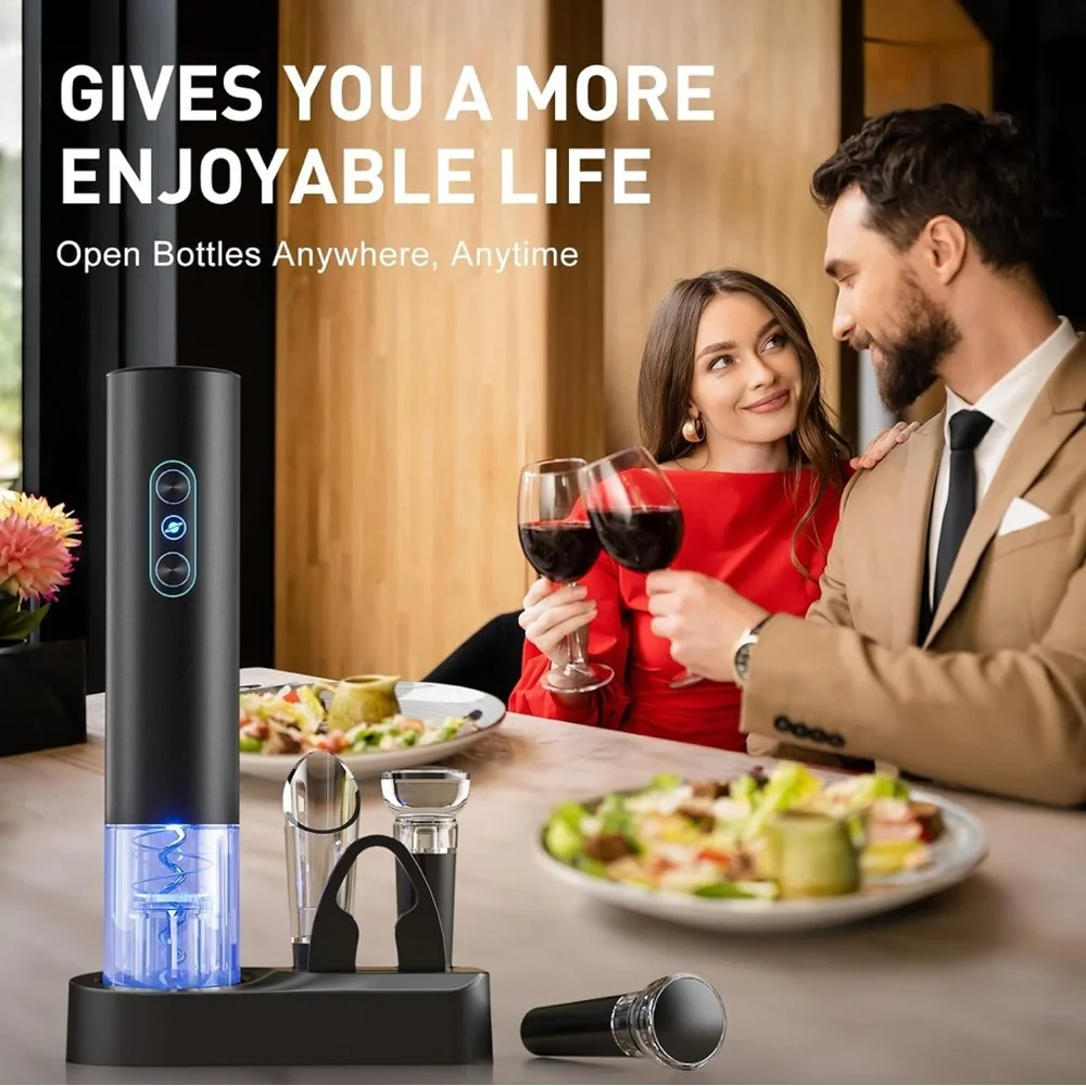 Electric Wine Opener Set with Accessories - Picture 5 of 8